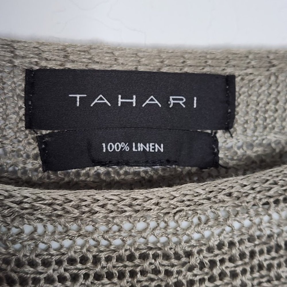 Tahari Woman's Linen Knit Sweater Top Size Small - Picture 4 of 4